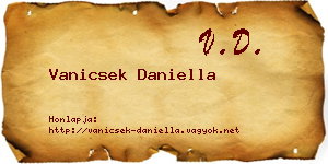 Vanicsek Daniella névjegykártya